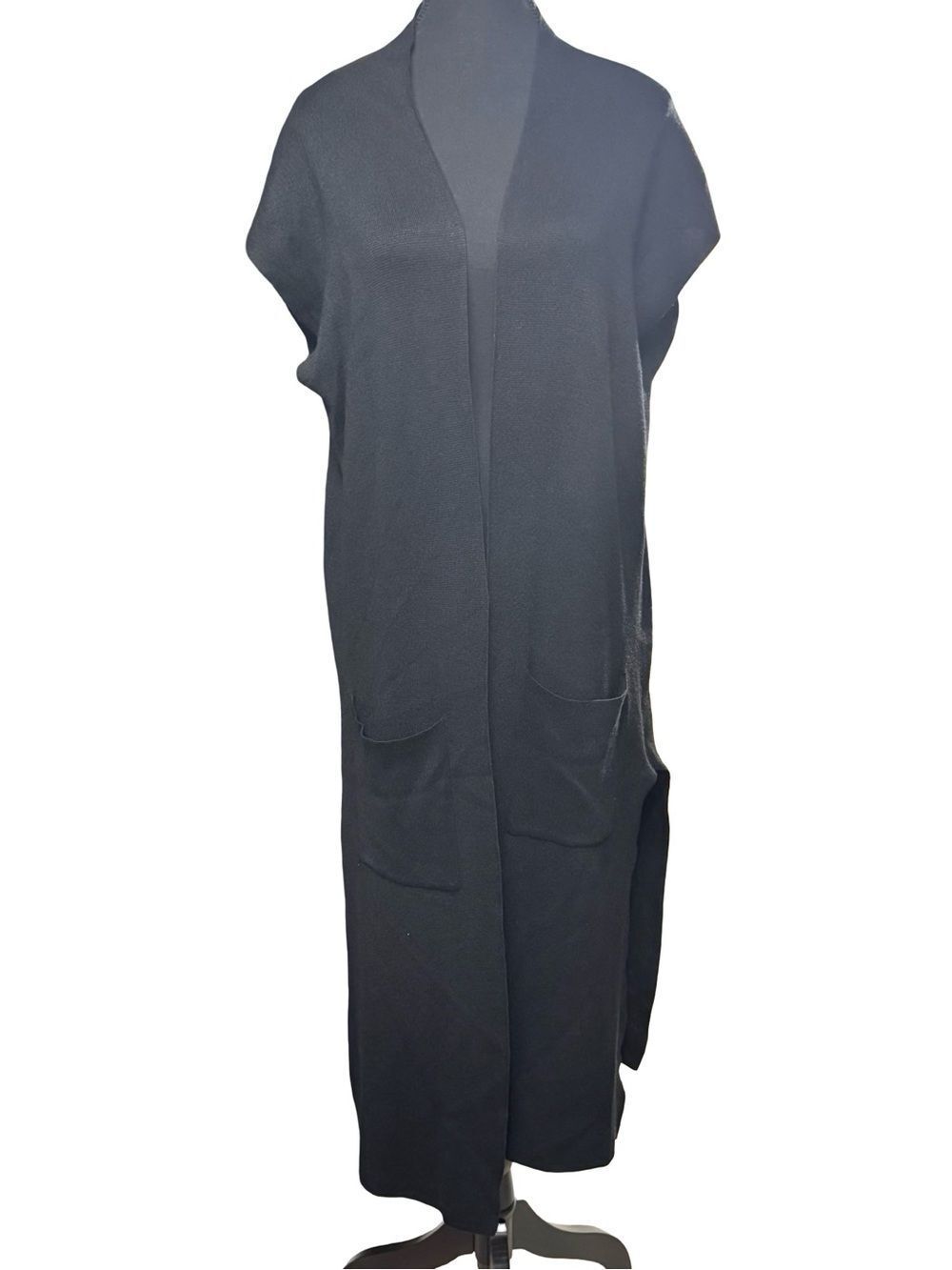 Cardigan – Size Medium Industry Black Longline Knit Duster